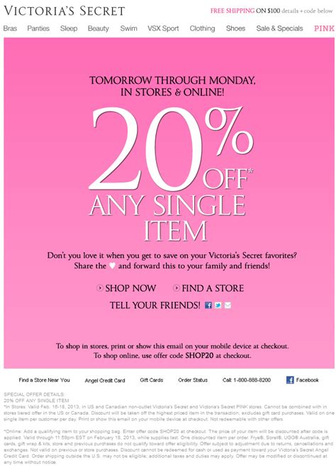Contact information for renew-deutschland.de - Grab this Student Discount: Free Shipping with A $50 Purchase and get whatever you want at Victoria's Secret. All customers can enjoy Student Discount: Free Shipping with A $50 Purchase in September. Just go to victoriassecret.com. To activate the coupon, just click it and get the code so you can apply it at checkout.